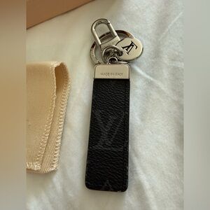 Black Leather Keychain
